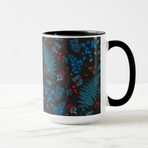 Caneca Forest berries, leaves and bugs 1