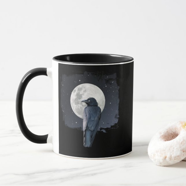 Caneca Forest Raven Cold Moon (Com Donut)