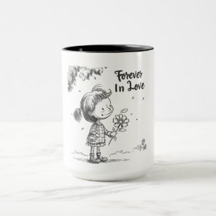 Caneca "Forever In Love" Daisy Sketch