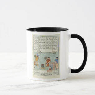 Caneca Forja do metal, 'de Shah-Nameh