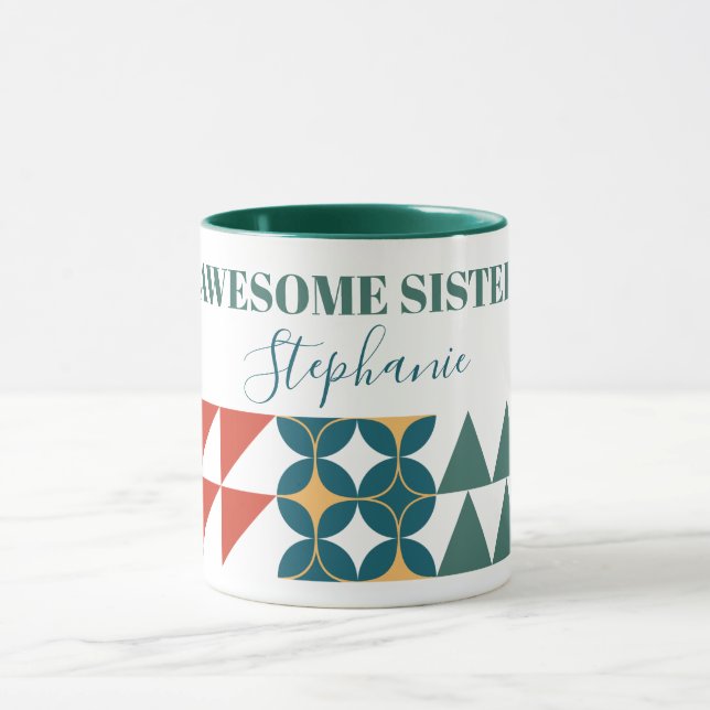 Caneca Forma Petal do Círculo Geométrico Triângulo (Centro)