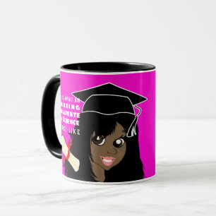 Caneca FORMANDO de Caricatura Garota Negra-Negra
