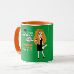 Caneca FORMANDO de Caricatura Presente Mulher Cabeça Ver