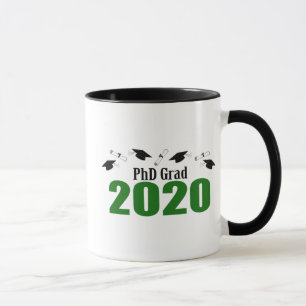 Caneca Formando De Doutorado E Bonés Para 2020 (Verde)