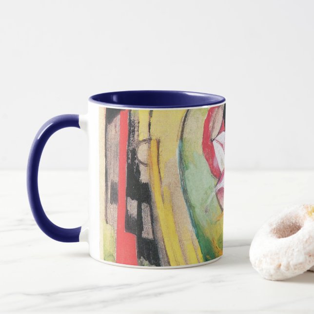 Caneca Formas Abstratas (também conhecido como Flores Col (Com Donut)