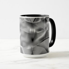 Caneca Formas de cinza curvas, com tons luminosos