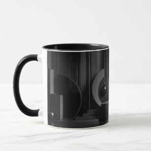 Caneca Formas Geométricas Abstratas Elegantes e Sombras
