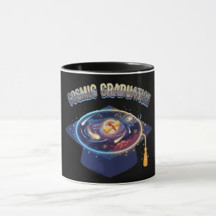 Caneca Formatura Cósmica 2026 Espaço Mortarboard