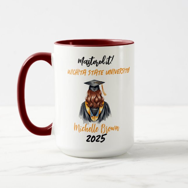 Caneca Formatura da Turma de 2025 Foto Personalizada (Esquerda)