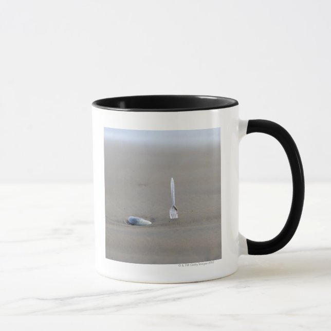Caneca forquilha plástica que cola no Sandy Beach ao lado (Direita)