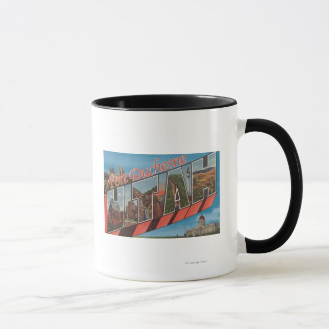 Caneca Fort Duchesen, Utah - Cenas com Letras Grandes (Direita)