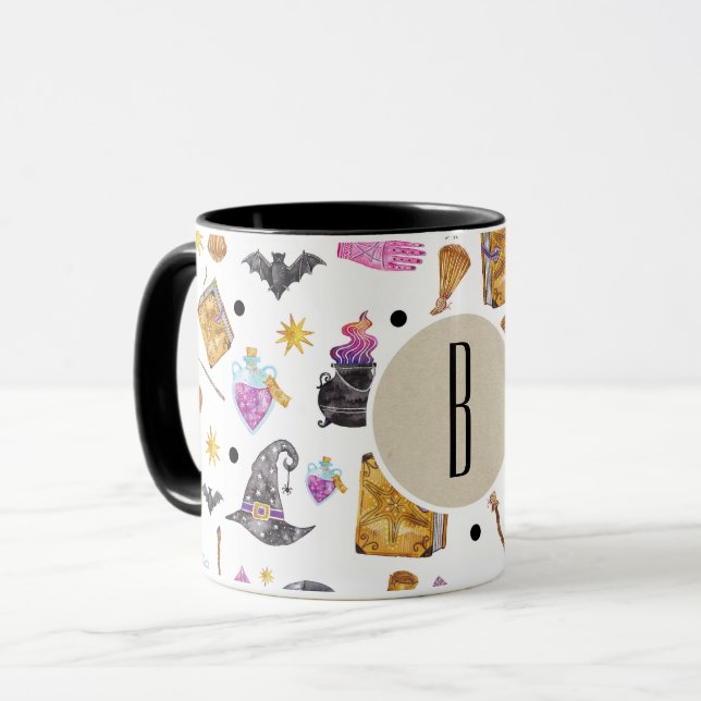 Caneca Fortuna Whimsical do Halloween (Frente Esquerda)