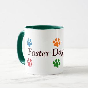 Caneca Foster Dog Mães - Impressões Coloridas de Pata