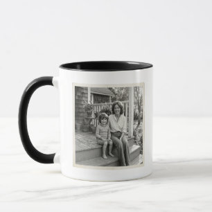 Caneca Foto Antiga Atual Retrato Mãe Filho Mãe