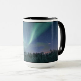 Caneca Foto Astro das luzes do norte
