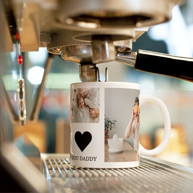 Caneca Foto da Colagem de Tendência e nós amamos seu pres (Criador carregado)