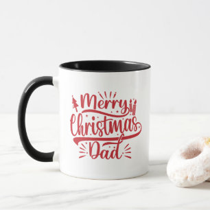 Caneca Foto da família de Pais Feliz Natal