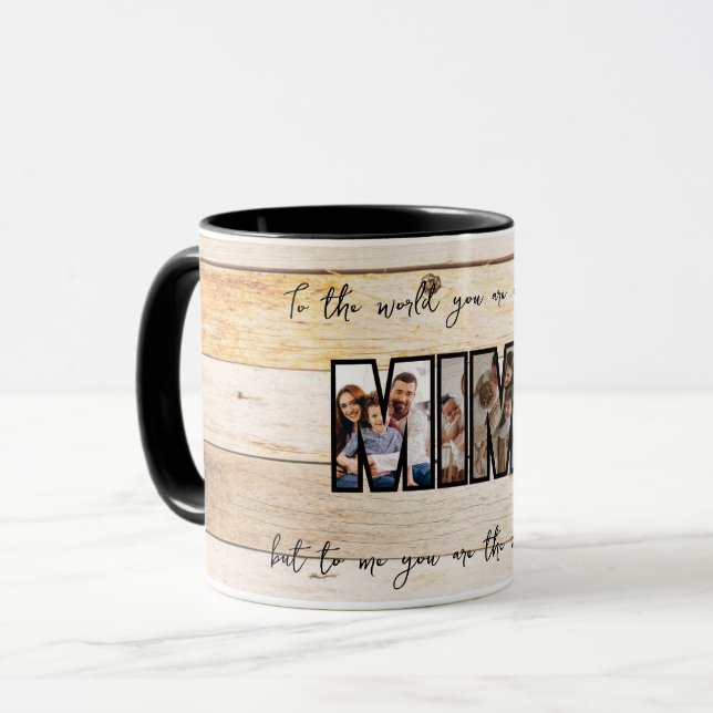 Caneca Foto da família personalizada e bonita (Frente Esquerda)