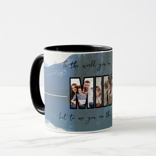 Caneca Foto da família personalizada e bonita (Frente Esquerda)