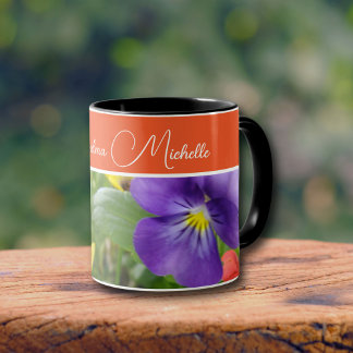 Caneca Foto das Flores de Summertime