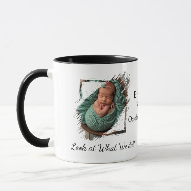 Caneca Foto de Bebê Lembrança Personalizada (Esquerda)