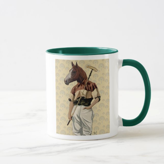 Caneca Foto de Cavalo Polo (Direita)