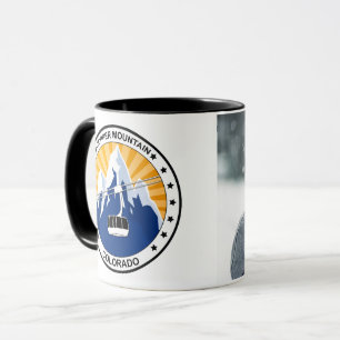 Caneca Foto de cobre do costume de Colorado da montanha