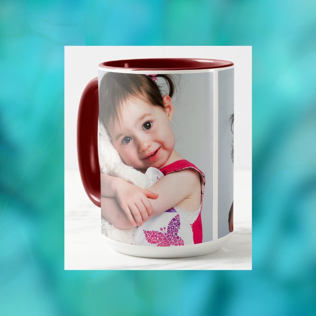 Caneca Foto de criança, Namorado, Cônjuge, mãe ou animal (Criador carregado)