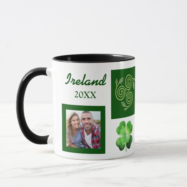 Caneca Foto de Lembrança da Irlanda  (Esquerda)