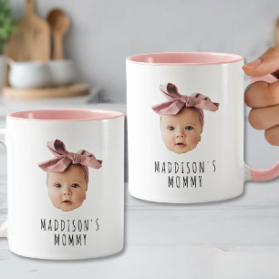 Caneca Foto de Rosto de Bebê Personalizada Mamãe