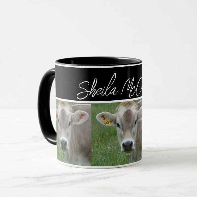 Caneca Foto de vaca de Ohio Jersey (Frente Esquerda)