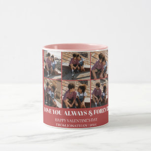 Caneca Foto do casal de dia de os namorados Elegante Simp
