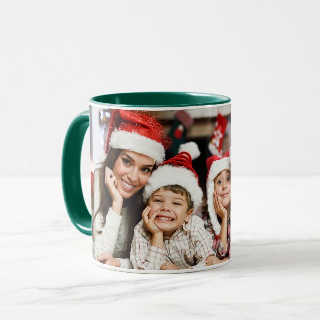 Caneca Foto do feriado do Natal (Frente Esquerda)