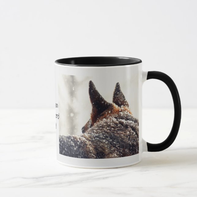 Caneca Foto do german shepherd (Direita)