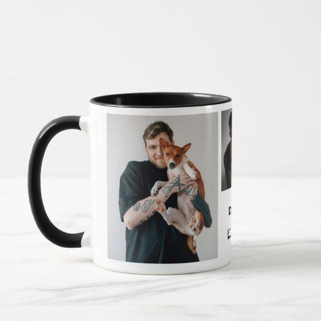 Caneca Foto do Melhor Pai de Cachorro Moderno (Esquerda)