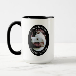 Caneca Foto do Pai de Cachorro Hugging Labrador Retriever
