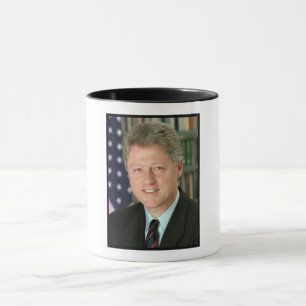 Caneca Foto do presidente Bill Clinton White House