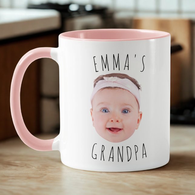 Caneca Foto do rosto do bebê personalizada  (Criador carregado)