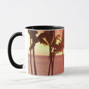 Caneca Foto do Sunset Havaiano Projetada