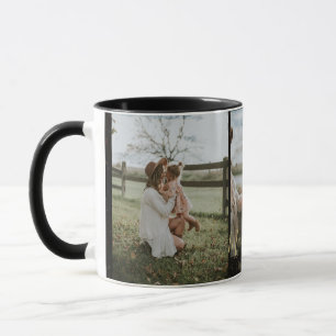 Caneca  Foto e texto personalizados   Perna negra Elegant