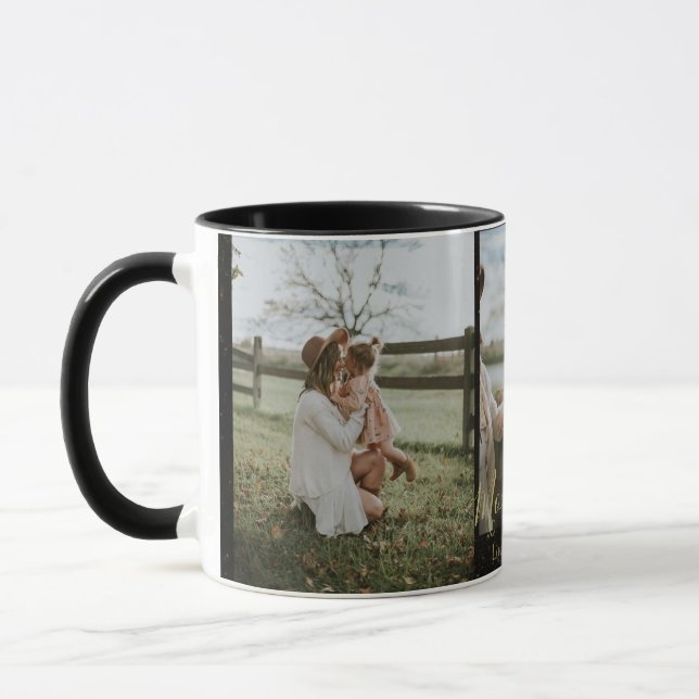 Caneca  Foto e texto personalizados | Perna negra Elegant (Esquerda)
