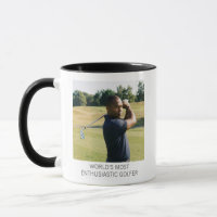 Foto Engraçada de Golfe Personalizada para Pai Ent