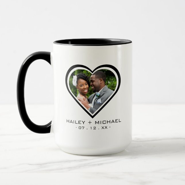 Caneca Foto Imagem Casamento Recém-Casados (Esquerda)
