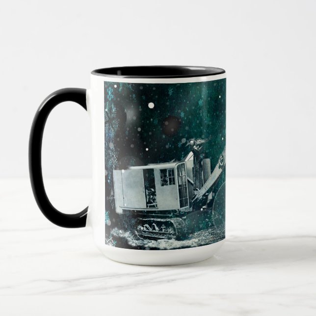 CANECA FOTO NOROESTE DA FANTASIA DO INVERNO DO GUINDASTE (Esquerda)