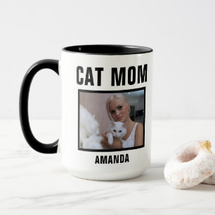 Caneca Foto personalizada da Cat Mãe Personalizada