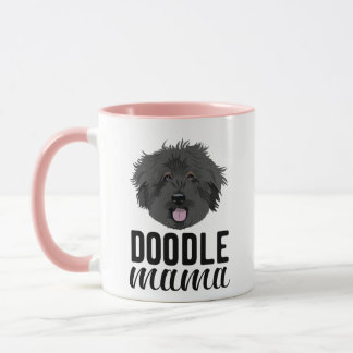 Caneca Foto personalizada da mamãe de cachorro preto