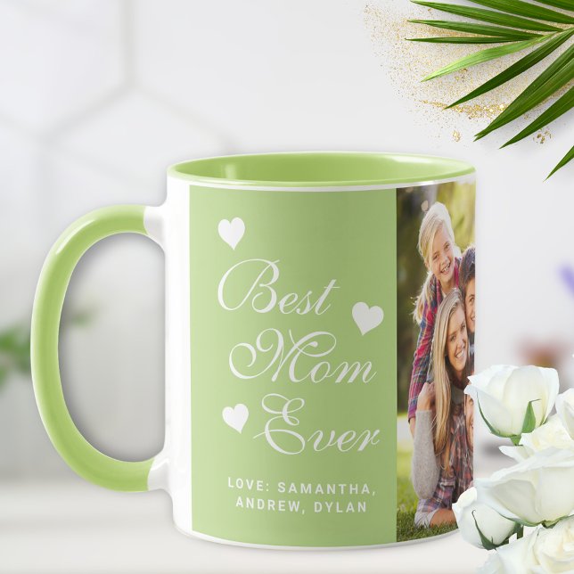 Caneca Foto personalizada da melhor mãe de sempre (Criador carregado)