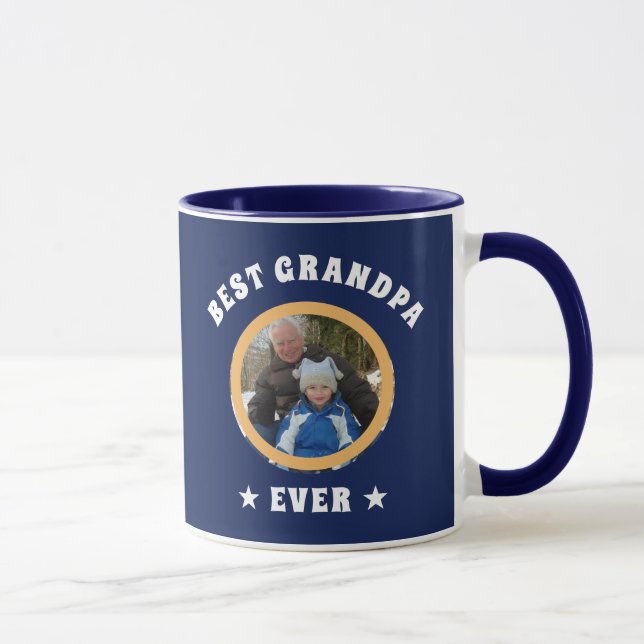 Caneca Foto Personalizada da Melhor Vovô Alguma Vez (Direita)