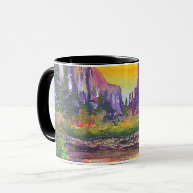 Caneca Foto Personalizada Da Natureza Butil (Frente Esquerda)