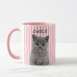 Caneca Foto Personalizada de Animal de Estimação Gato Cac
